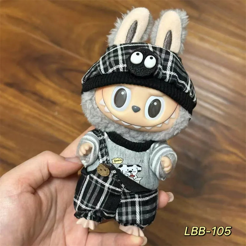Plastic doll costume for 17cm vinyl figurines with LBB series style options