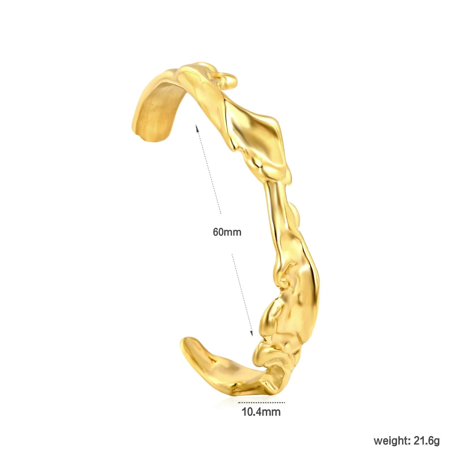Advanced stainless steel alloy bracelet in European and American style on a wrist, showing a metallic finish.