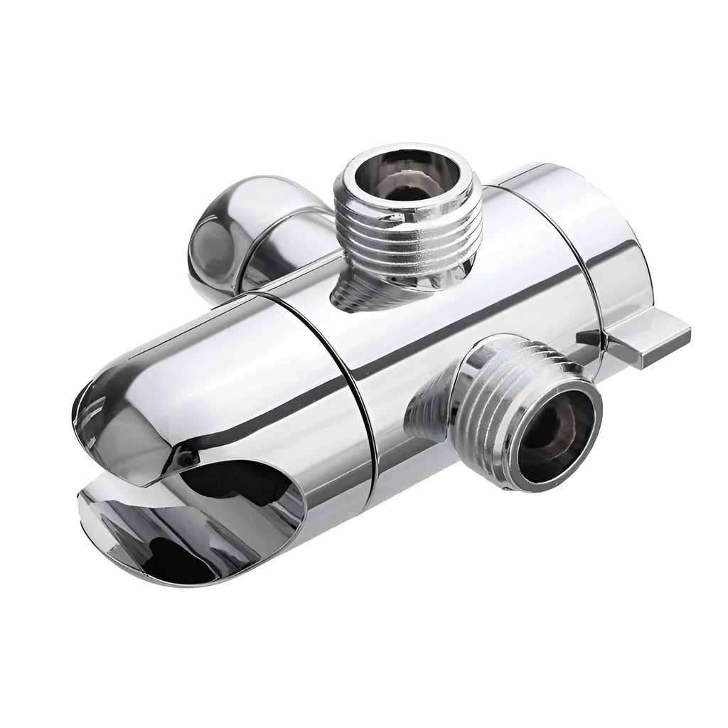 Copper shower water distributor joint with connection fittings for plumbing installation