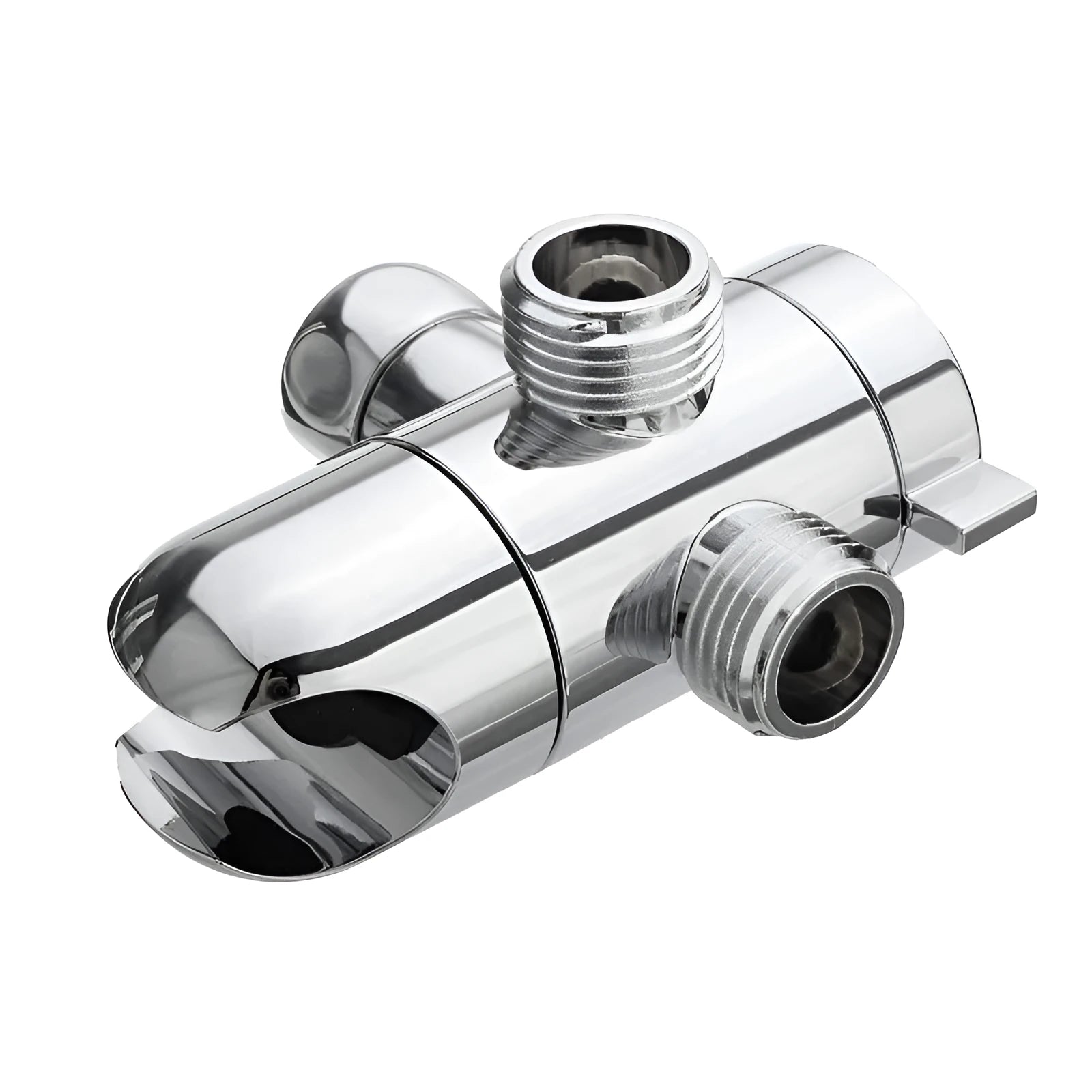 Copper shower water distributor joint with connection fittings for plumbing installation