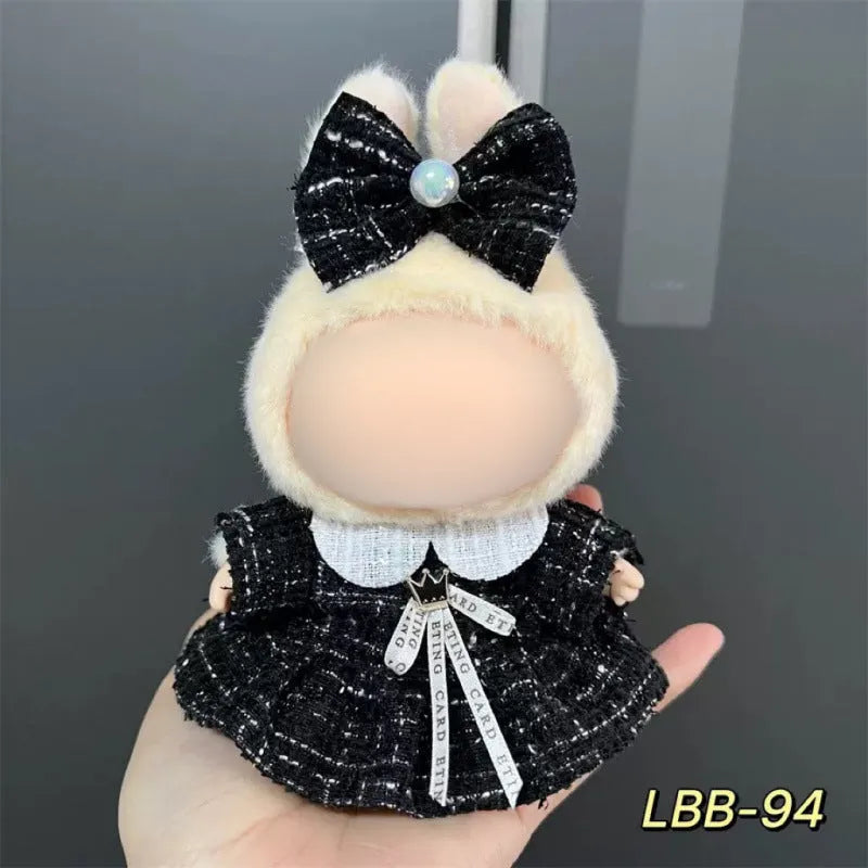 Plastic doll costume for 17cm vinyl figurines with LBB series style options