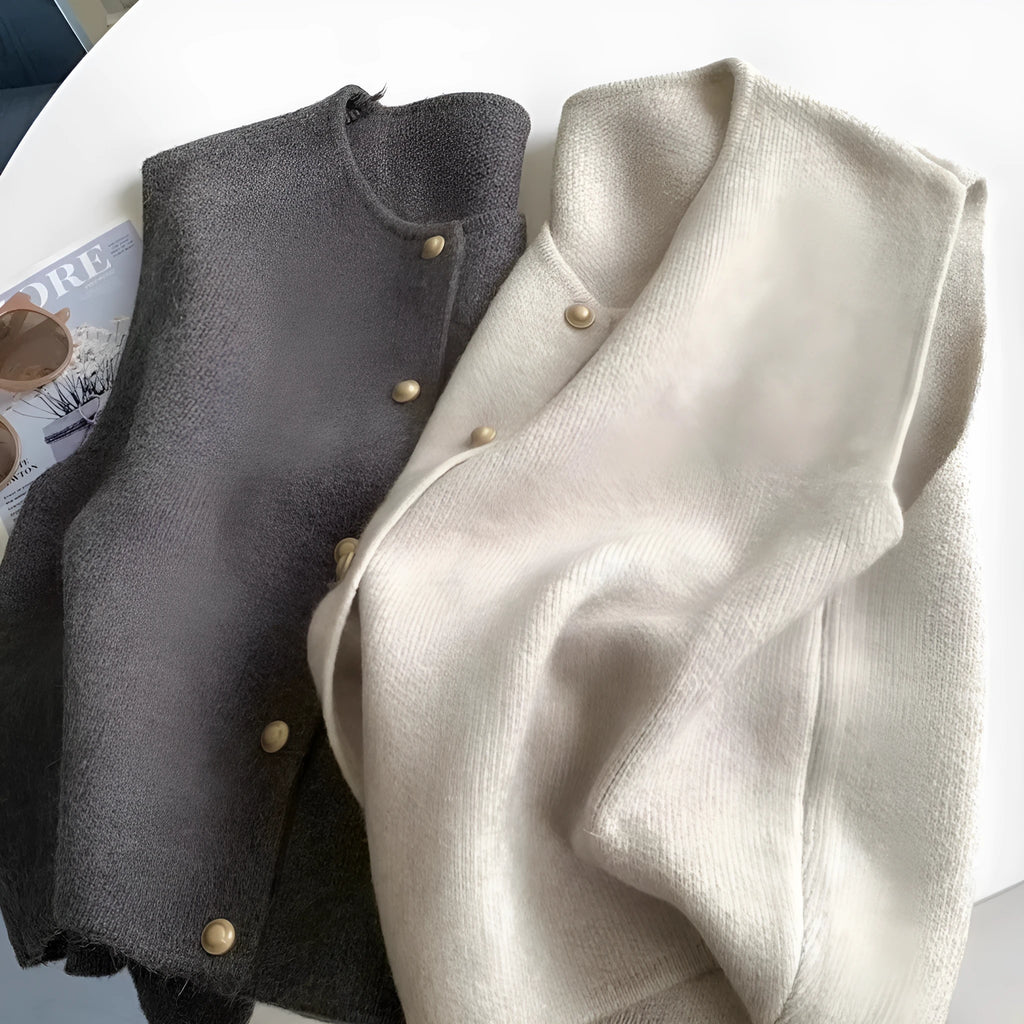 Men's thin polyester half-sleeve vest in smoky grey casual commuting style