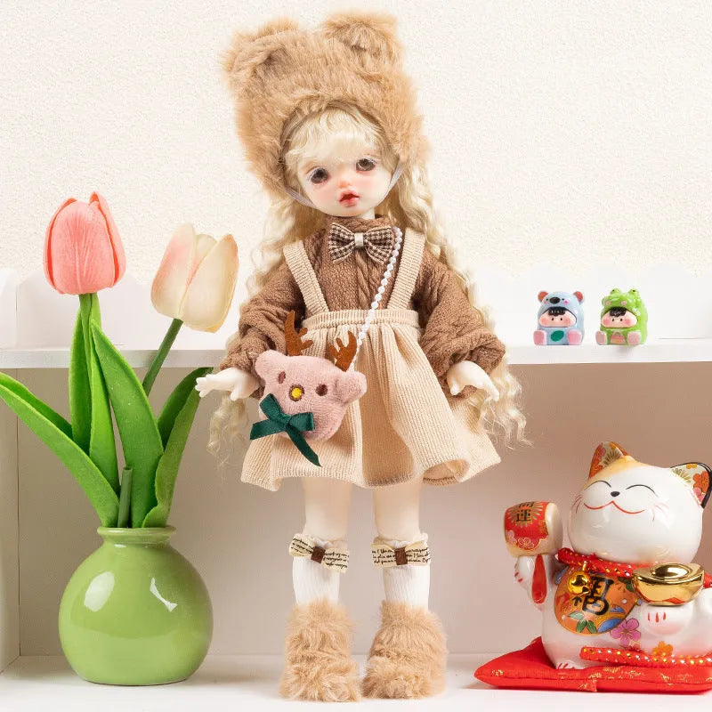French luxury doll clothes set in 10 colour patterns for teenage dolls aged 7-14 years