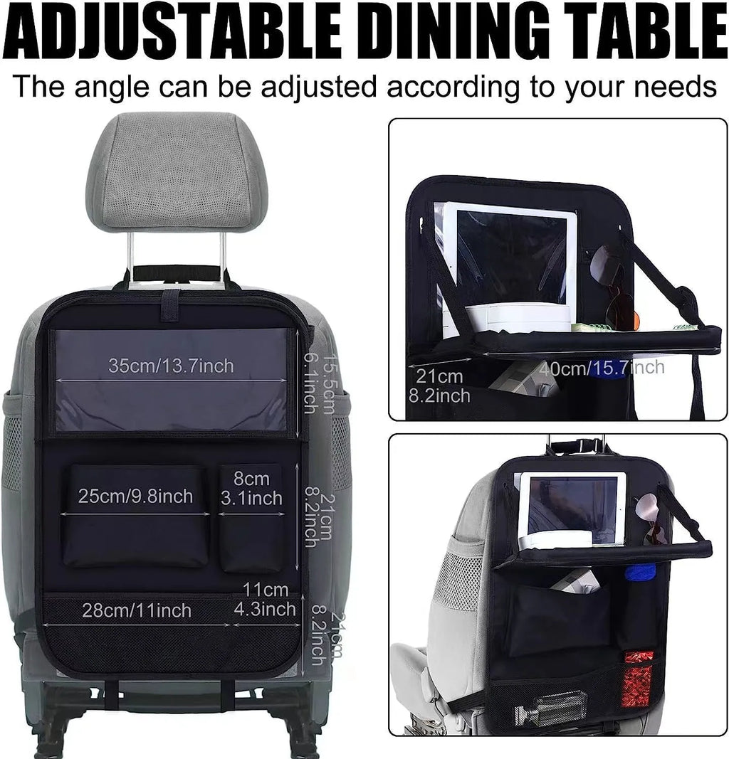 Black Oxford cloth car seat back buggy storage bag with hanging design