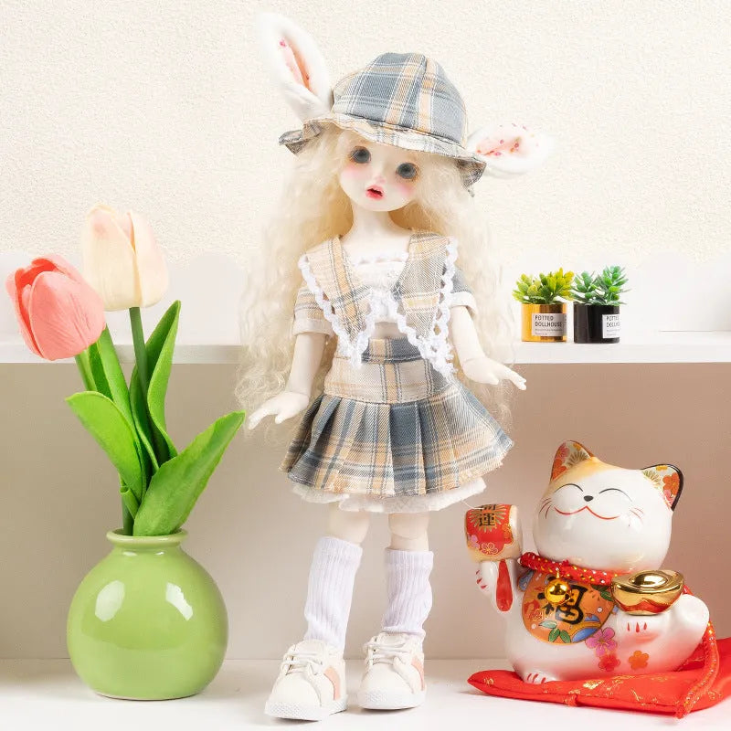 French luxury doll clothes set in 10 colour patterns for teenage dolls aged 7-14 years