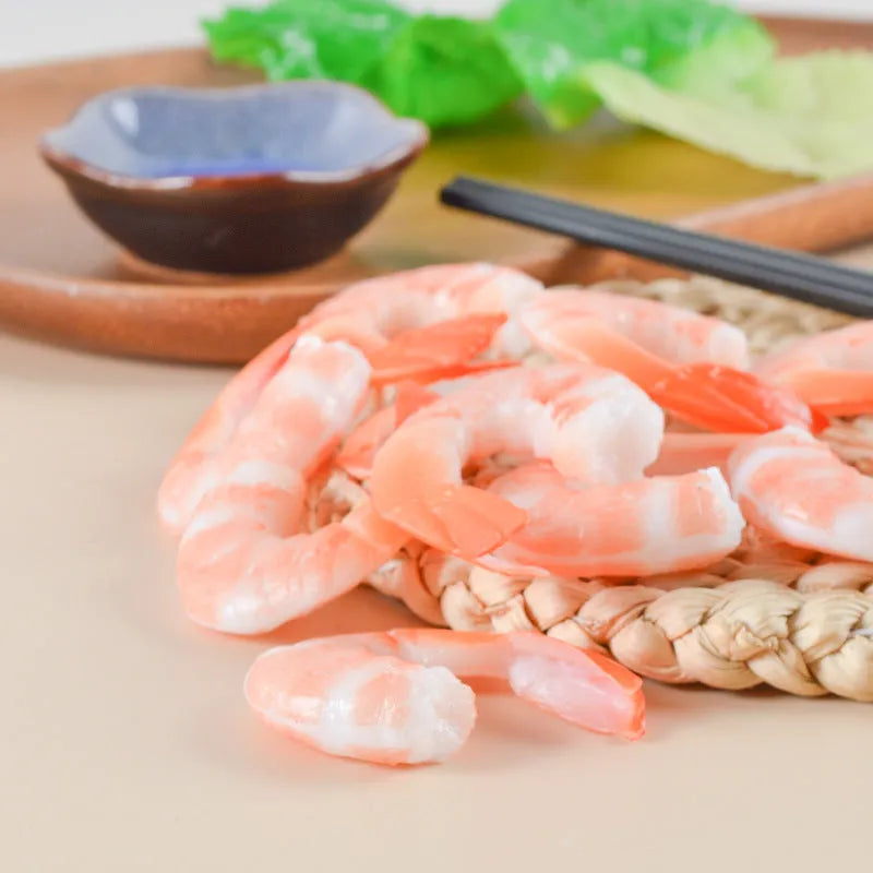 PVC injection moulded shrimp-shaped keychain and bag pendant with modern design