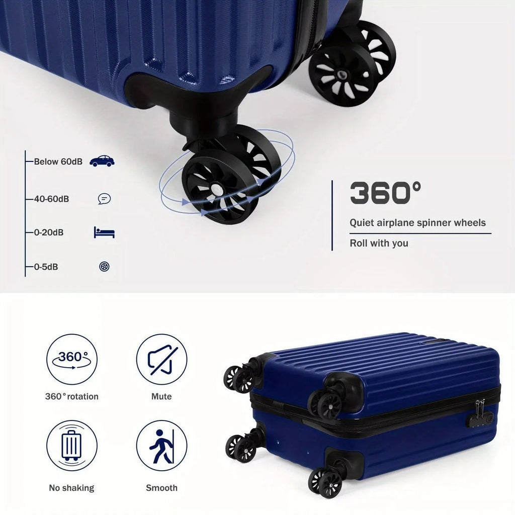 Aluminium alloy 14 inch and 20 inch trunk luggage set with towel.