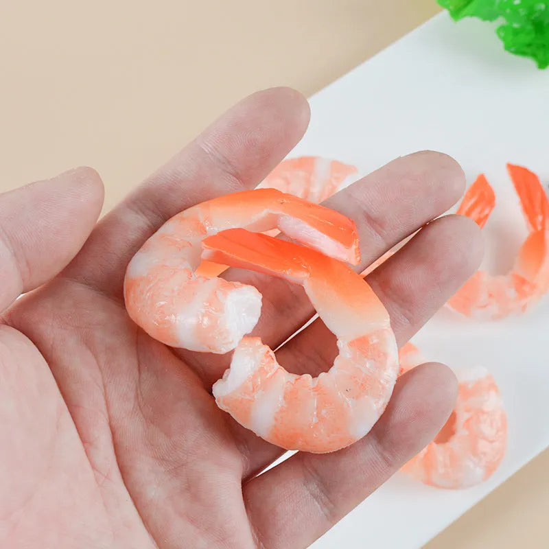 PVC injection moulded shrimp-shaped keychain and bag pendant with modern design