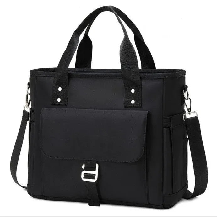 Cube style hiking picnic bag with portable belt and removable shoulder strap in Oxford cloth