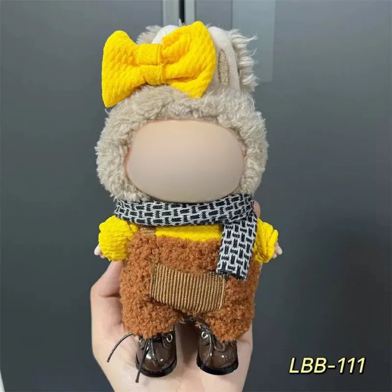 Plastic doll costume for 17cm vinyl figurines with LBB series style options