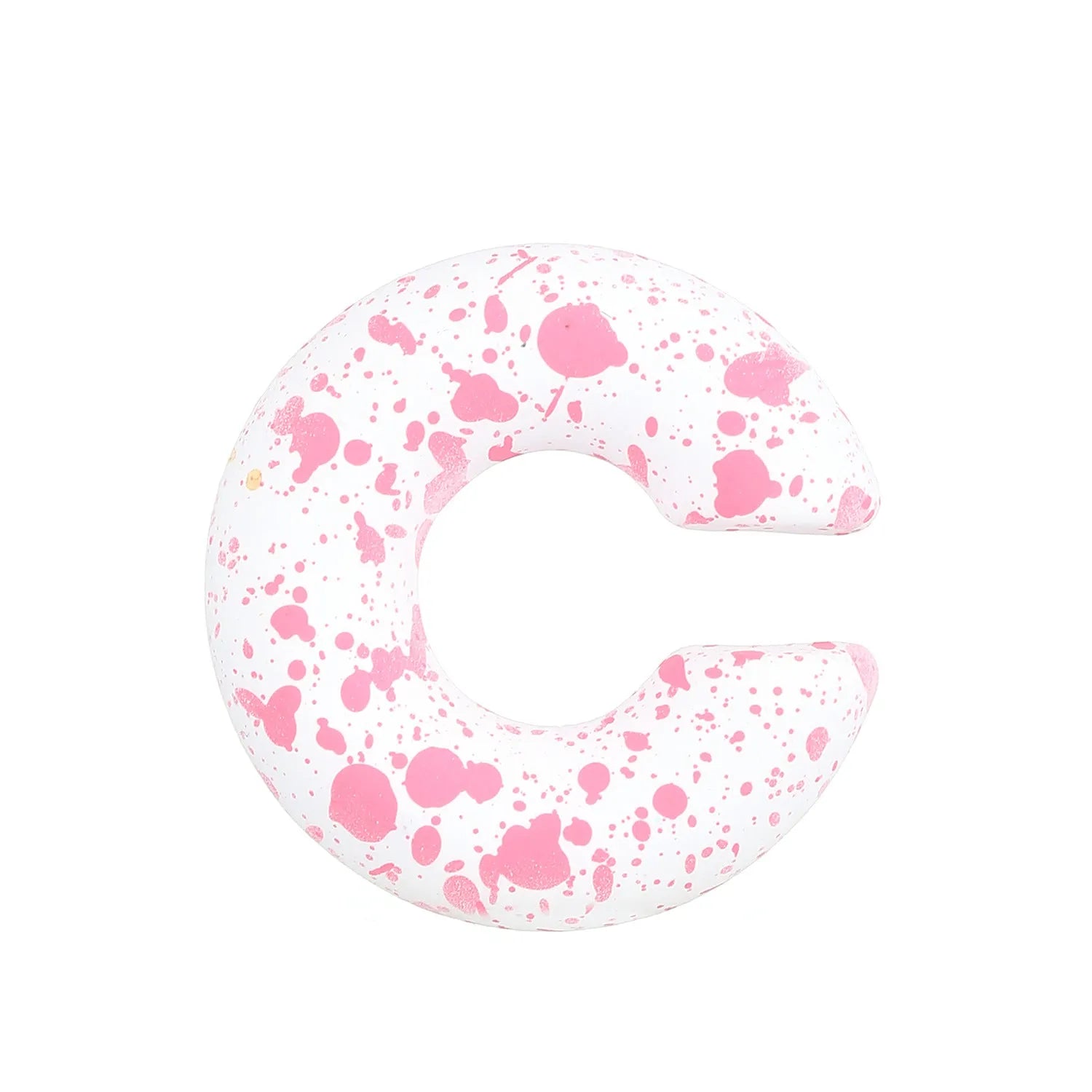 Matte finish geometric C-shaped clip-on earrings in candy colours for women without pierced ears