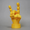 Yellow movable joint hand ornaments with American style decoration