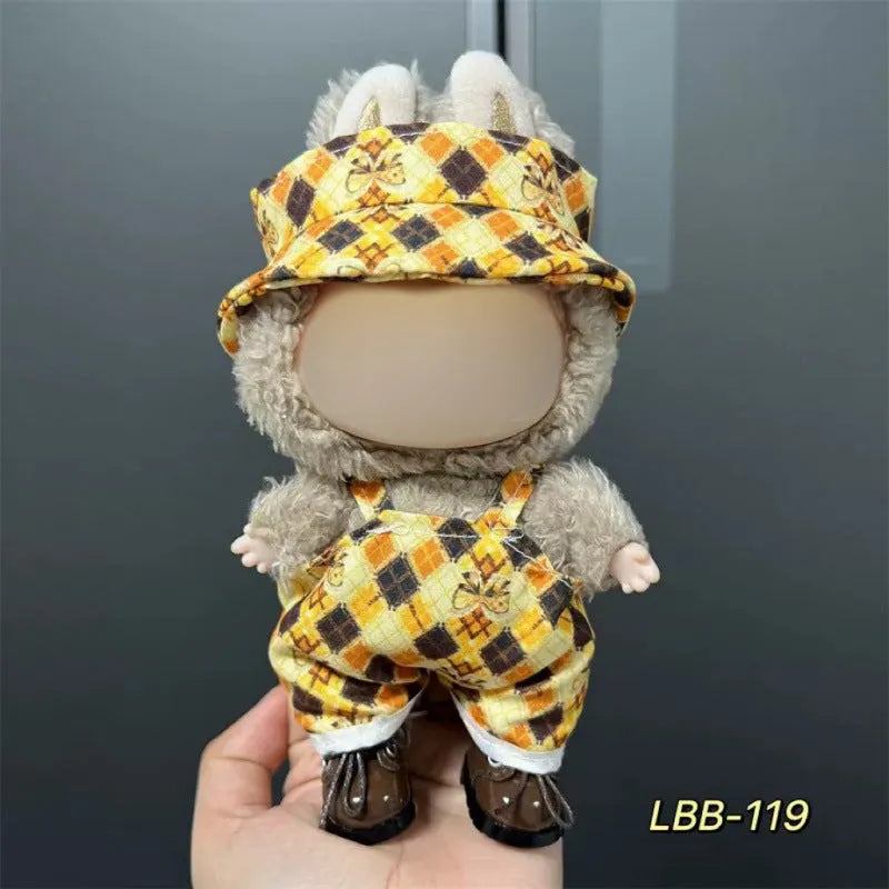 Plastic doll costume for 17cm vinyl figurines with LBB series style options