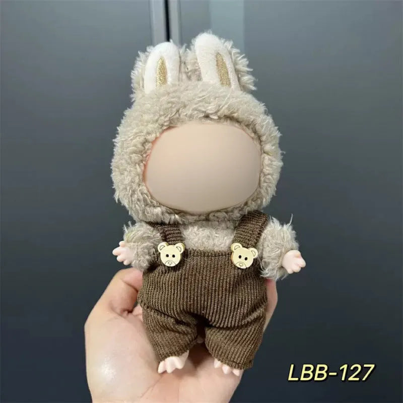 Plastic doll costume for 17cm vinyl figurines with LBB series style options