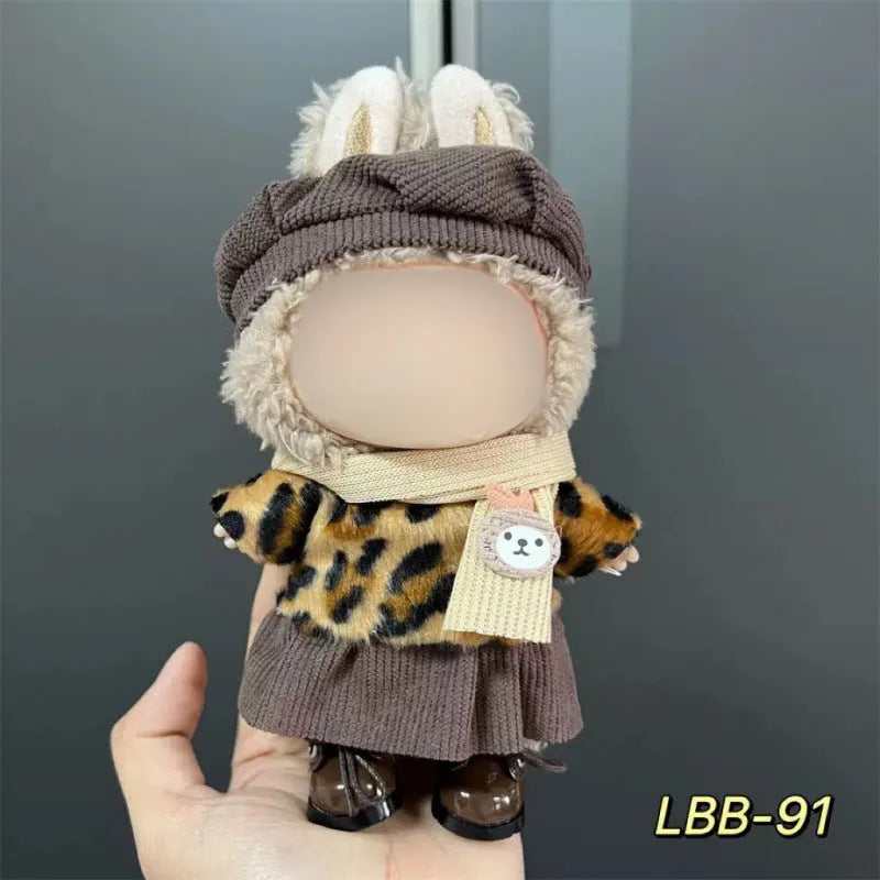 Plastic doll costume for 17cm vinyl figurines with LBB series style options