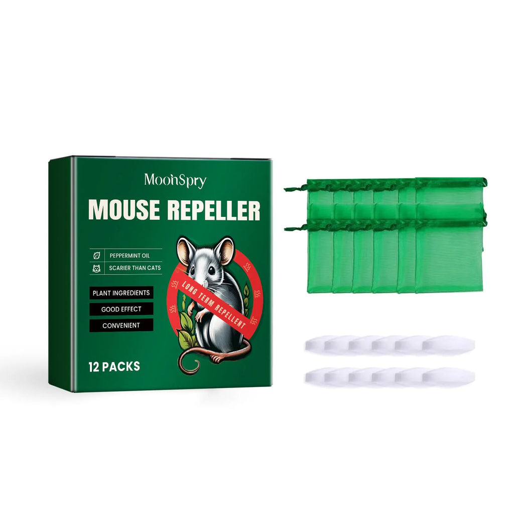 60 ml natural rat repellent spray bottle with clove and peppermint oils for home and car use