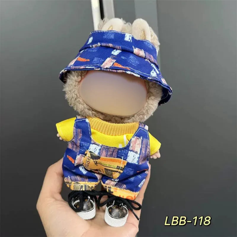Plastic doll costume for 17cm vinyl figurines with LBB series style options