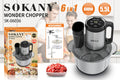 Stainless steel meat grinder and vegetable cutting machine with semi-automatic operation