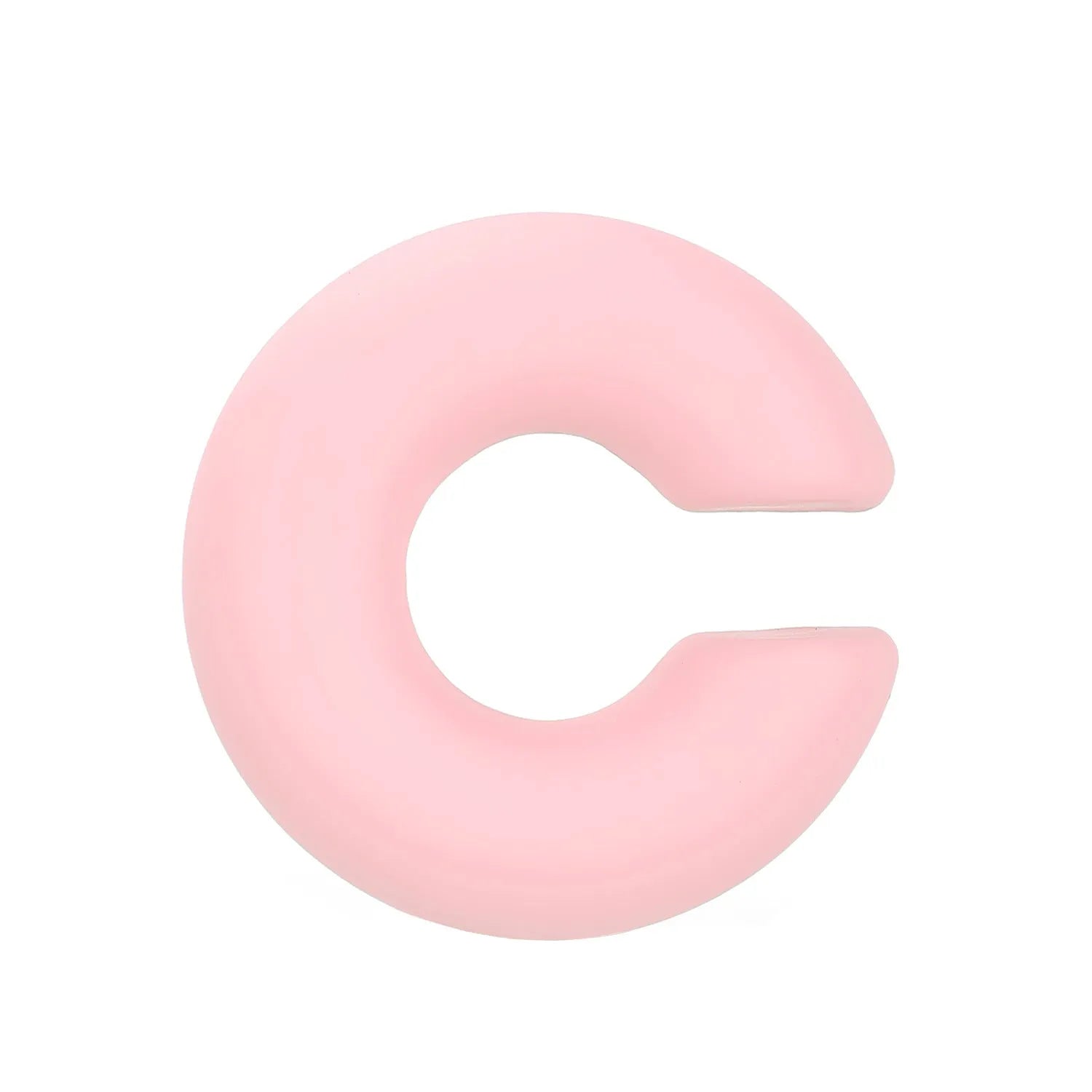 Matte finish geometric C-shaped clip-on earrings in candy colours for women without pierced ears