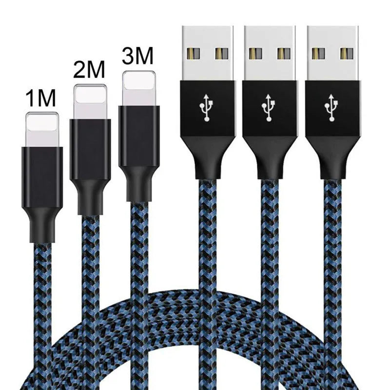 Braided nylon fast charging USB cable with Micro USB connector for Android phones in black and white.