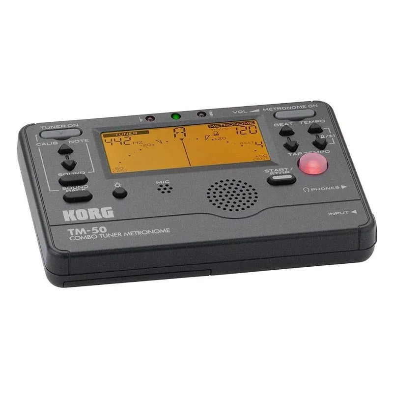 TM-60 model electronic metronome and tuner device with plastic shell