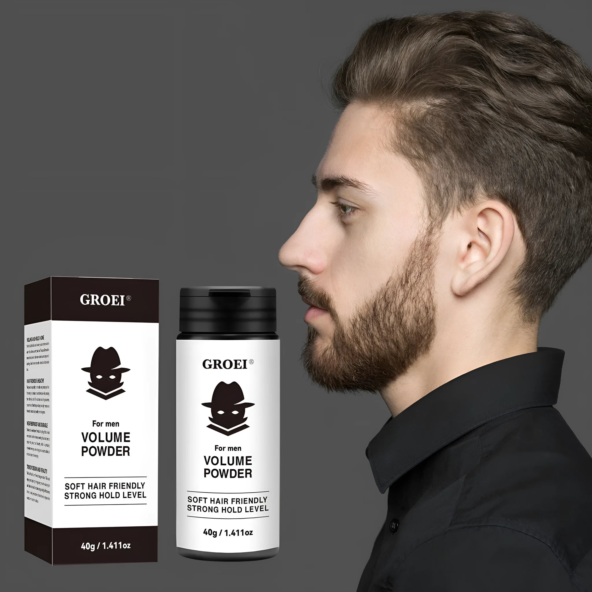 40g hair styling powder container for oil control and volume enhancement