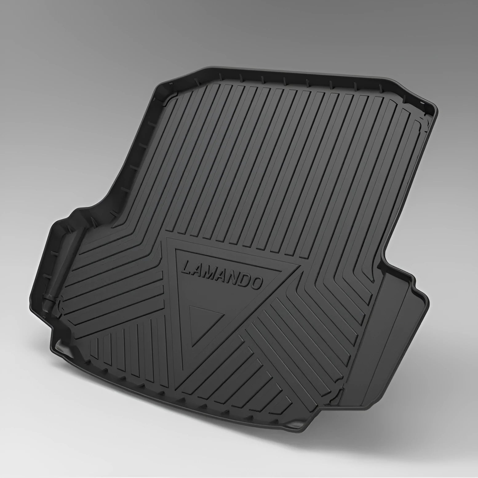 Black carbon fibre pattern TPE car boot liner for trunk protection