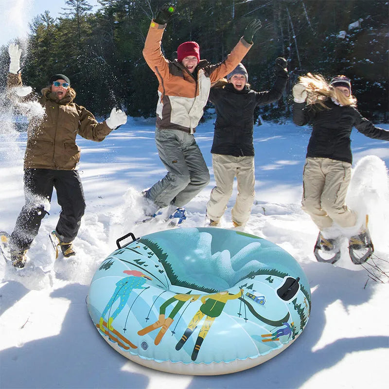 PVC Ski Ring for winter snow play with 29cm diameter in three colour options