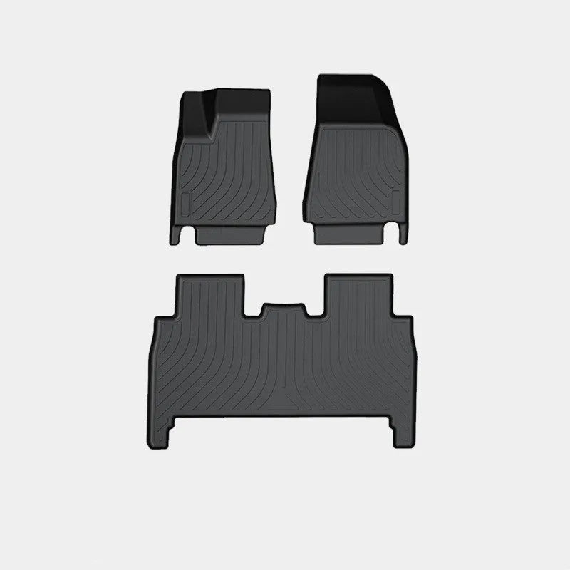 Tesla Model X waterproof rubber floor mats and boot liner for left-hand drive vehicles