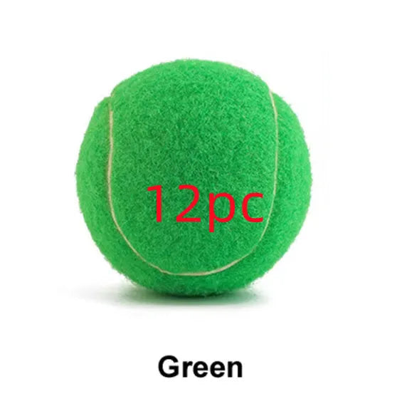 6.3cm bite-resistant rubber tennis ball dog toy in multiple colour options