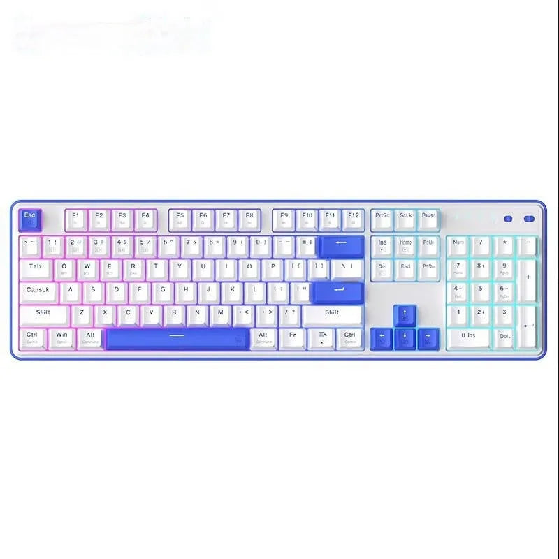 Red Dragon 104-key mechanical keyboard with RGB lighting and three connection modes