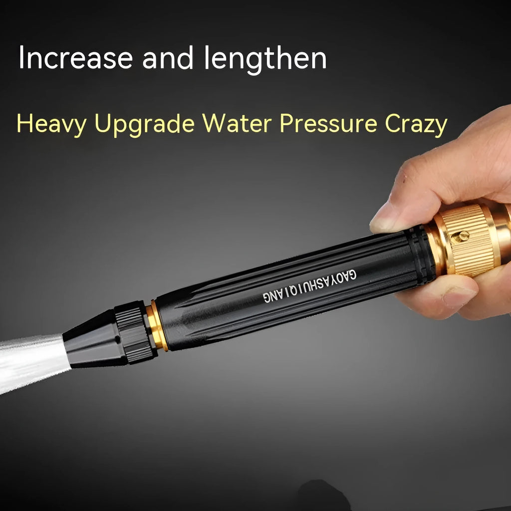 Black King Kong car washing gun with alloy body and straight spray design for household cleaning