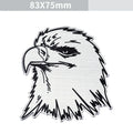 Aluminium car body decorative sticker showing animal emblem designs for vehicle exterior customisation