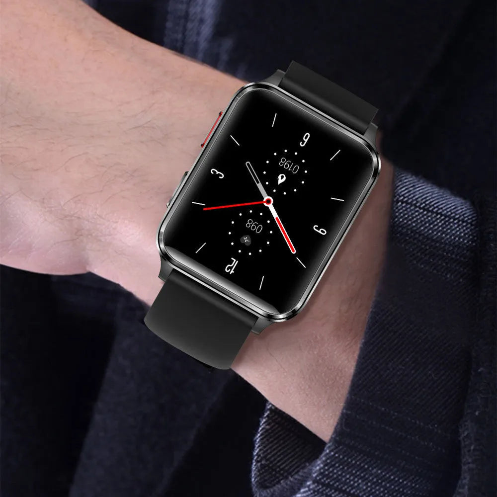 Multi-sport watch with 1.70-inch tempered glass screen showing fitness metrics on display