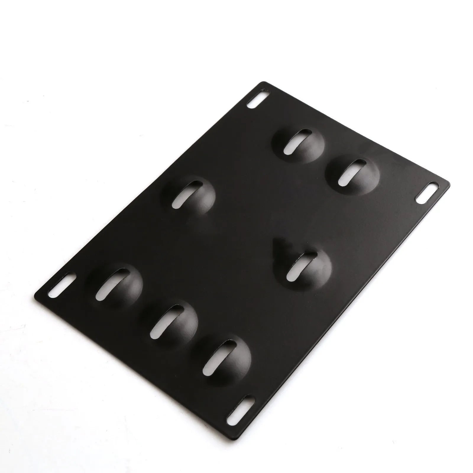 American license plate frame with trailer hook for car modification, steel construction