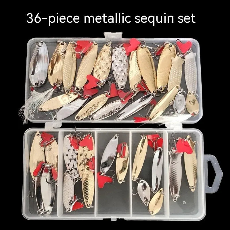 Gold and silver metal fishing lure sequins for custom bait decoration and lure making