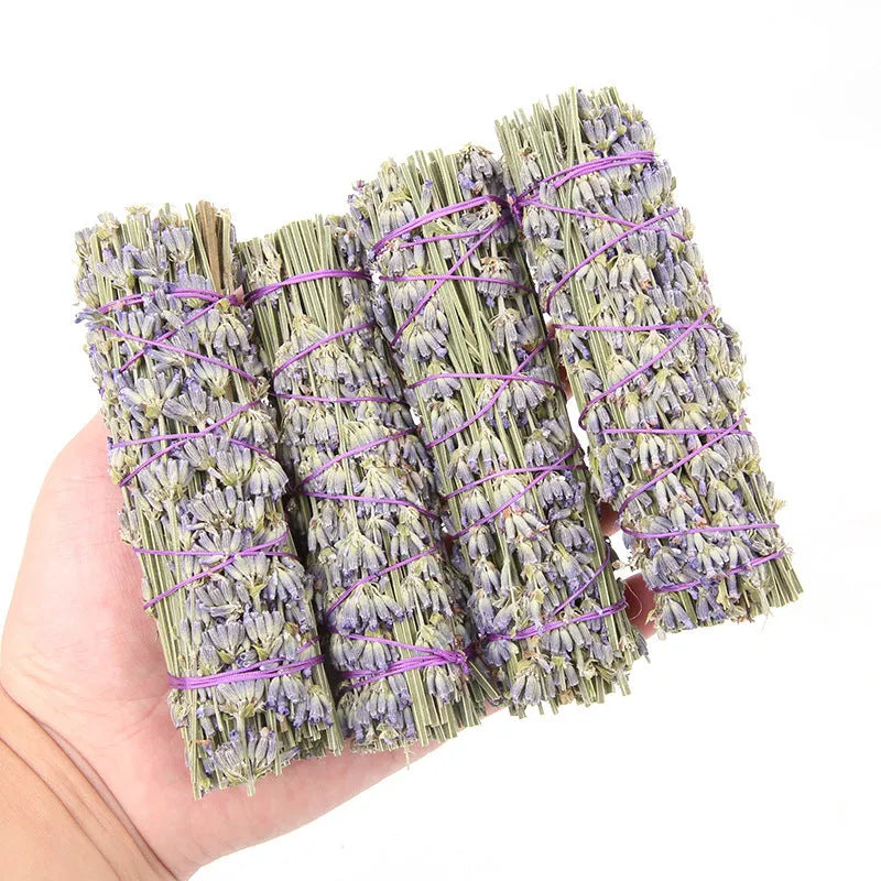 4-inch natural dried flower aromatherapy stick with lavender fragrance for portable scent diffusion