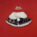 Polyester pet Christmas cloak dog shawl cat warm scarf in snowflake or bell designs