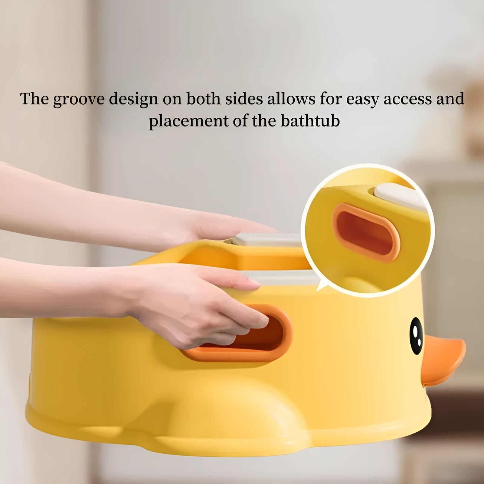 PVC duck-shaped pet bathtub for dogs and cats in blue, pink and yellow colour options