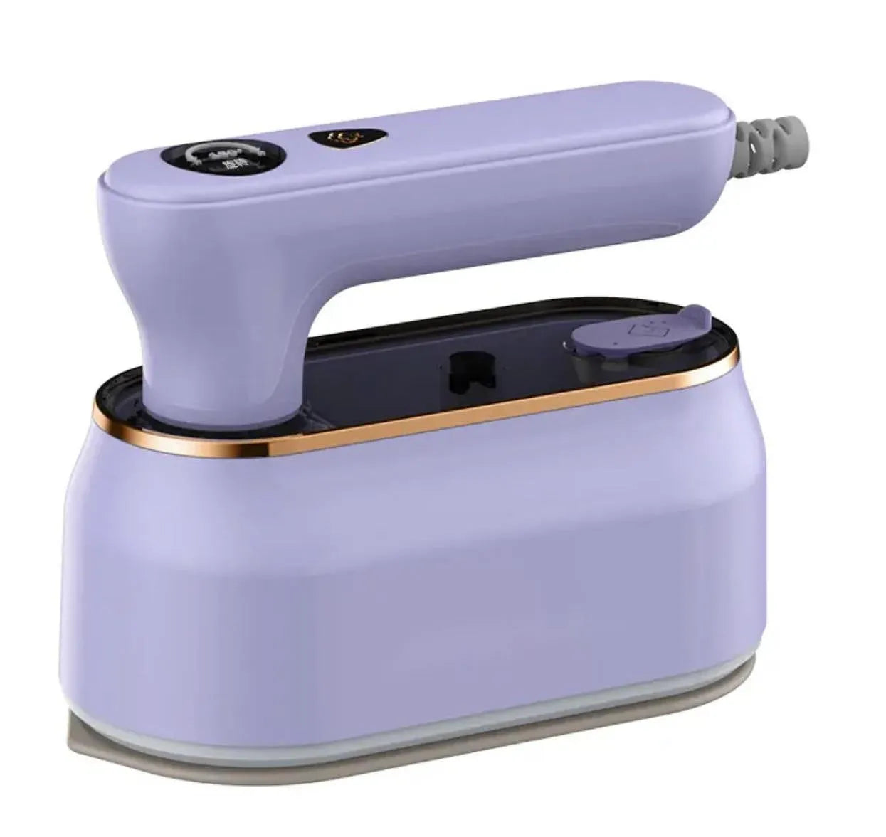 Portable foldable ironing machine with ceramic plate in milky white colour