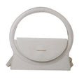 Horizontal square messenger bag in multiple colours with sandwich pocket design and stitching details