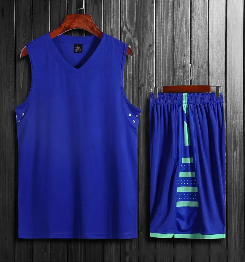 Unisex black sport training vest and pant set for basketball and gym workouts