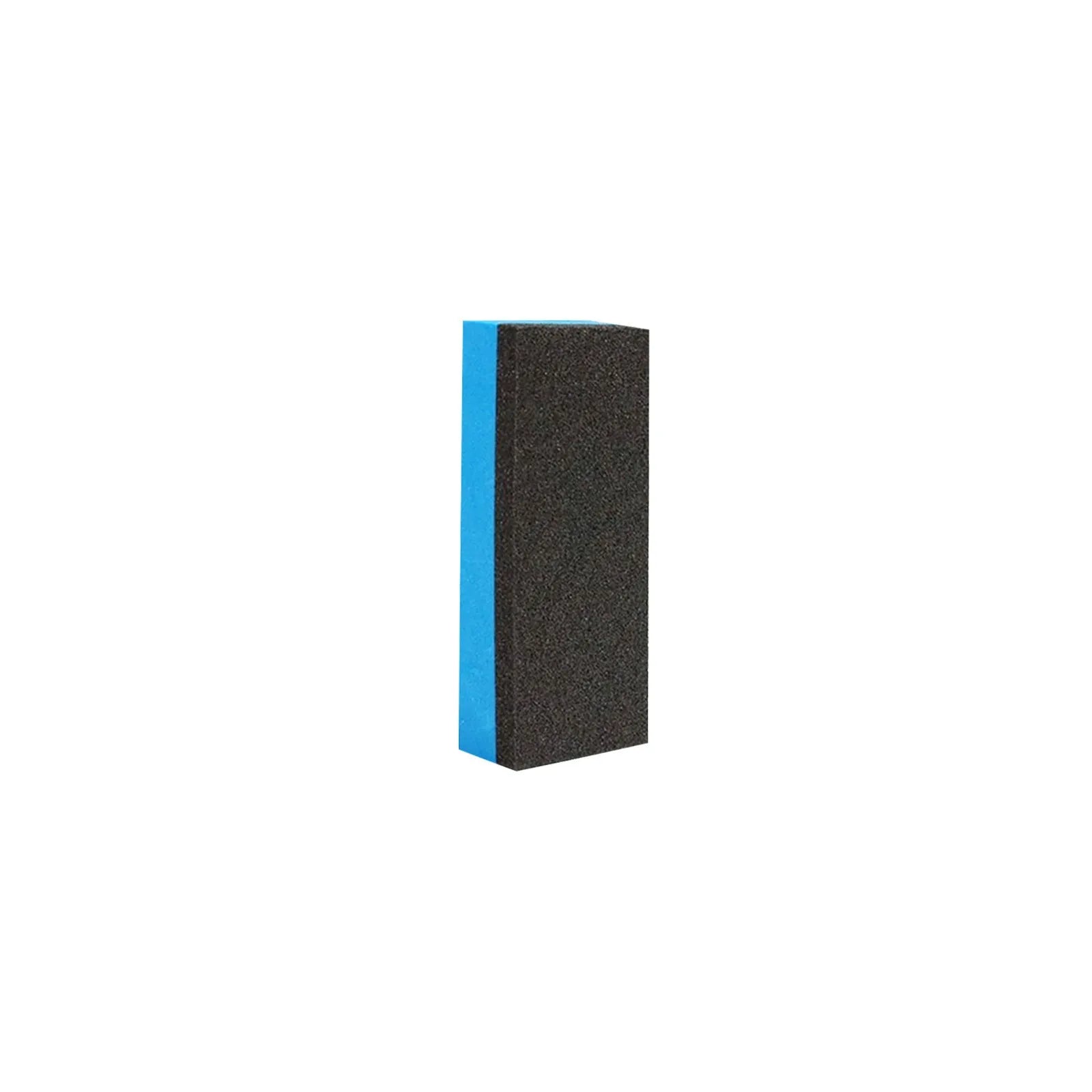 Car rust remover spray bottle with blue square sponge and towel applicators for automotive surface treatment