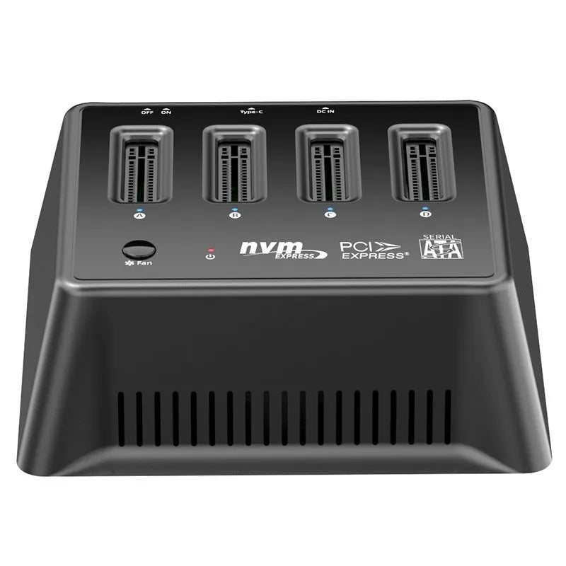 M2 dual protocol SSD enclosure with aluminum case for NVMe and SATA solid state drives