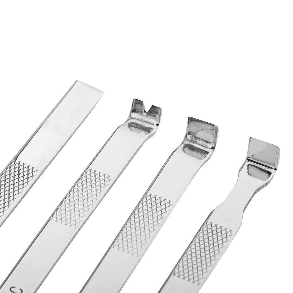 Mobile phone rear cover glass fixing fixture with adjustable clamp and demolition crowbar tool