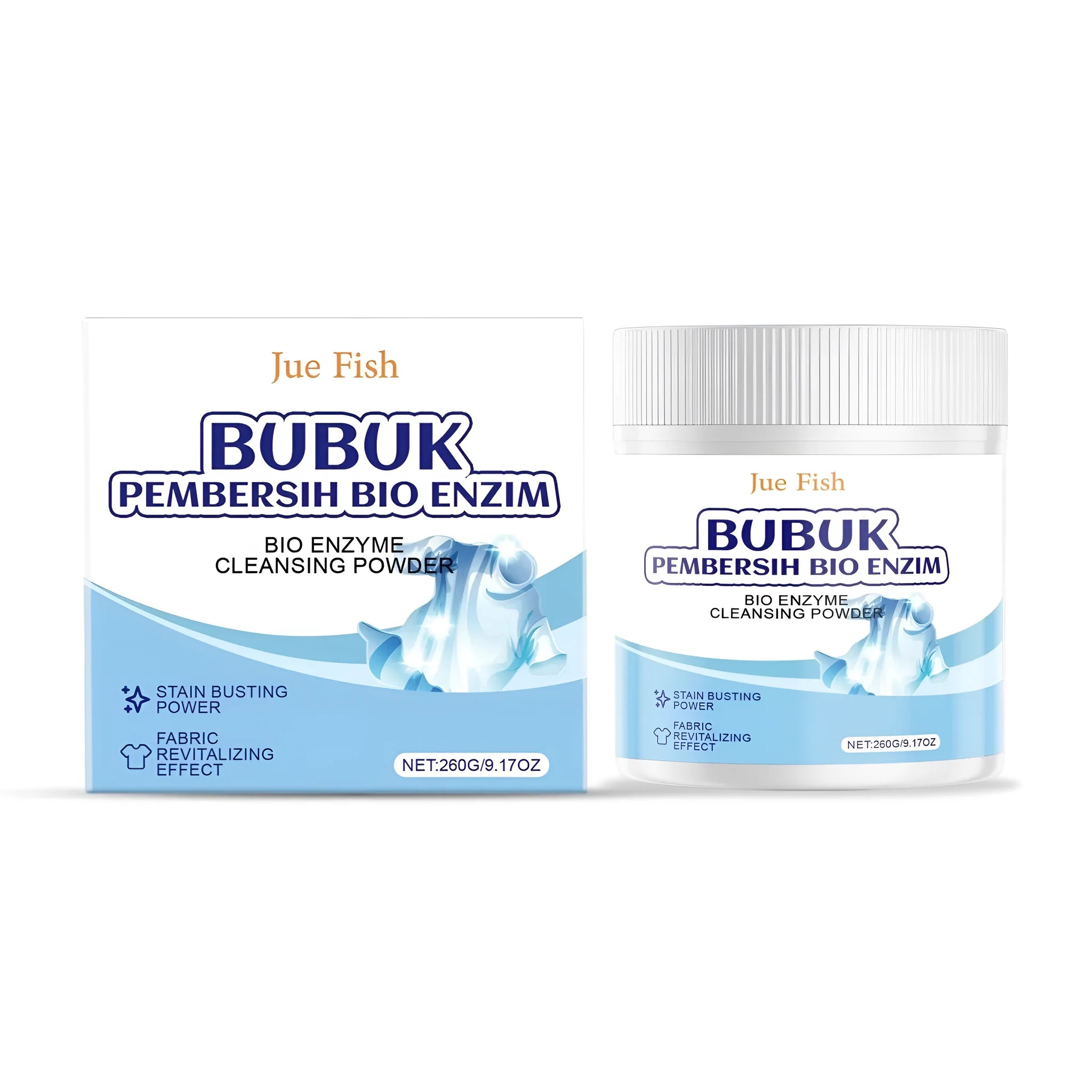 260g pack of bio enzyme laundry cleansing powder with protease formula