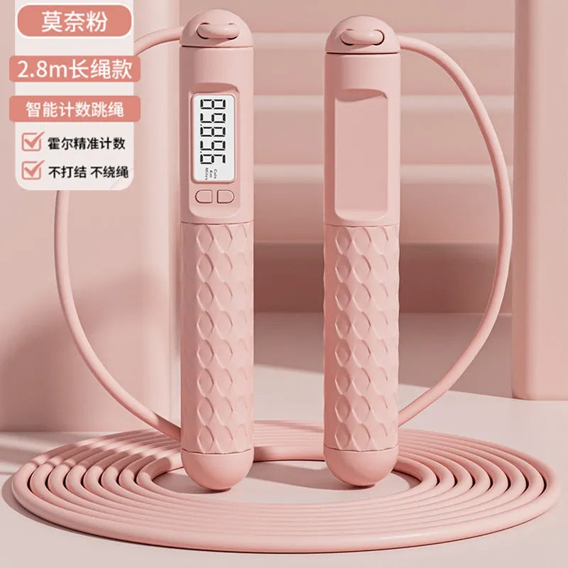 Skipping rope with ball bearings and ABS handles in multiple cord colour options for fitness training
