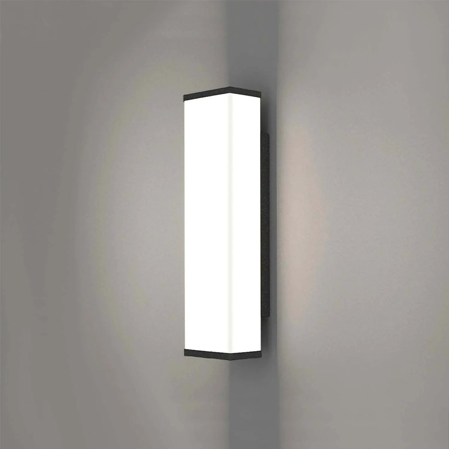 60cm stainless steel outdoor wall light with LED illumination and IP65 waterproof rating