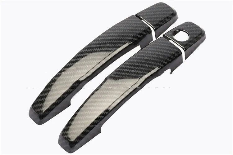 Carbon fibre pattern door handle decoration for Opel Vauxhall Astra, classic cruiser colour