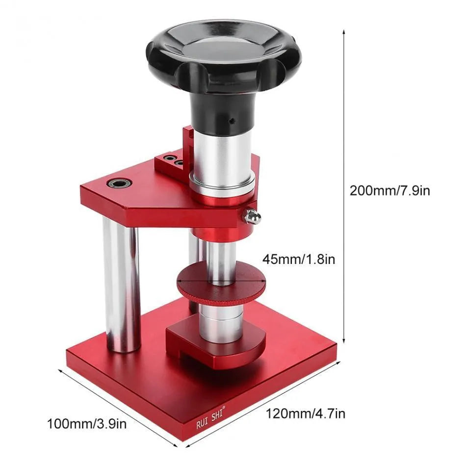 High precision spiral cap presser machine for watch repair with 20 plastic molds for household use
